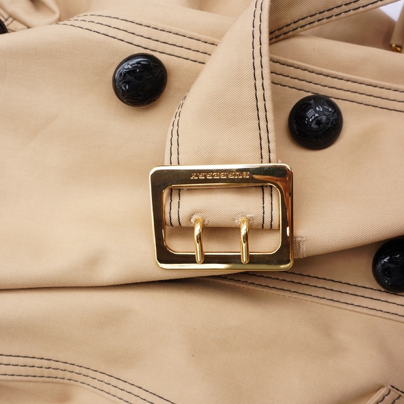 BURBERRY TRENCH LONG BELTED COAT NEW WITH TAGS - Picture 5 of 8